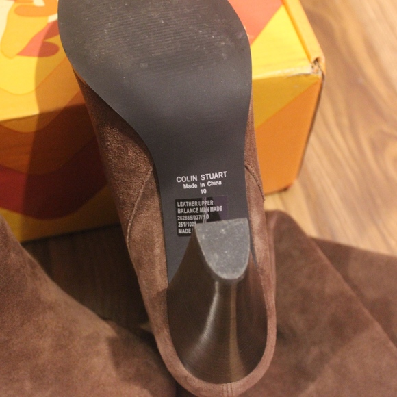 Colin Stuart High Heeled Leather Boots - Picture 3 of 5